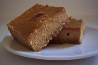 Pumpkin bars with the crispy nutty crust are  irresistible!  