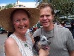 Makarios ranch is near Madrid NM, where the movie Wild Hogs was partially filmed.  William H. Macy was happy to take a photo on his break!